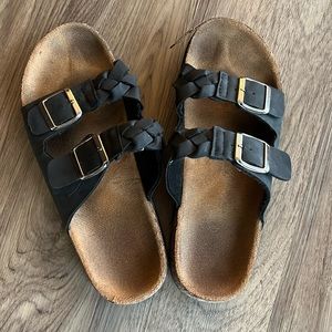 Well worn women sandals